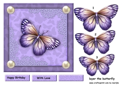 Butterfly beauty Quick card