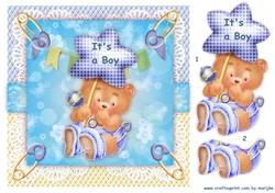 Its a Boy Cute card