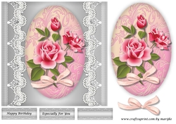 Pink Roses & lace