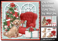 Christmas Windows Cute Dog Mini Kit