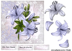 Sympathy Lilies in Lilac