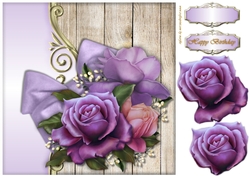 Purple Roses Topper