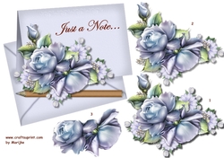 Just a Note... Blue Roses