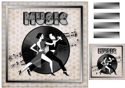 Vintage card Music