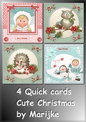 4 Quick Cute Christmas Cards