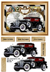 Male Card Vintage Car 2