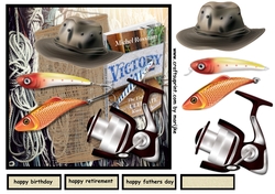 Male Card Gone Fishing 2