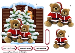 Cute Christmas Teddies 4