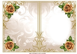 Golden Roses 50 Year Birthday & Anniversary INSERT