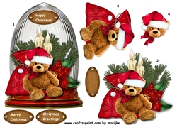 Globe Christmas Teddie