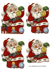 Vintage Santa Step By Step 3 
