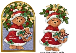 Arch card mrs. Santa