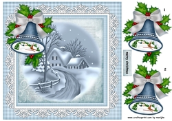 Christmas  Winter view with bells