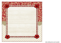 Cute Christmas Puppy Topper INSERT