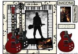 Male card Life is music 2
