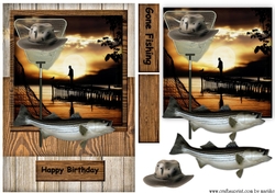 Male Card Gone Fishing 1
