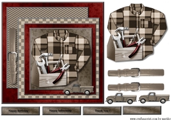 Male card Shirt & Tools