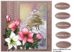 Card topper Winterview