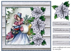Card Topper Vintage Christmas