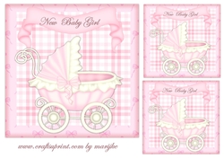 New baby Girl Topper