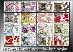 Bumperkit 16 Scroll Card Topper Various