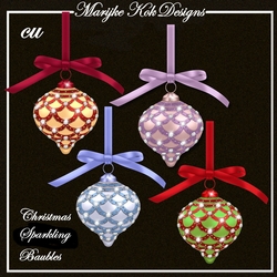 Christmas Sparkling Baubles CU