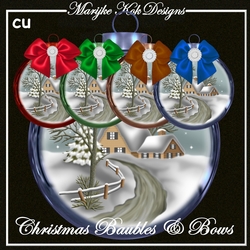 CU Christmas Baubles & Bows
