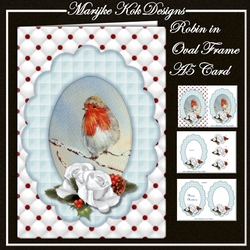 Robin in Oval Frame Mini Kit