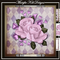 Beautiful Lilac Roses Mini Kit