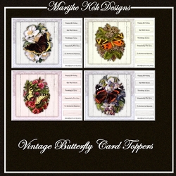 Vintage Butterfly Toppers