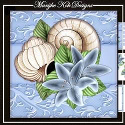 Sea Shells & Lilies Mini Kit