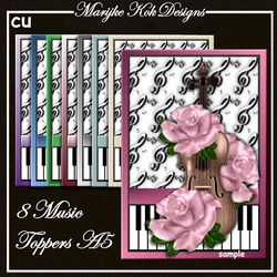 CU 8 Music Piano Toppers