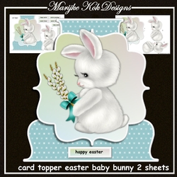 Esater Baby Bunny Card Front Mini Kit