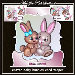 Esater Baby Bunnies Card Front Mini Kit