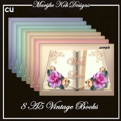 CU 8 Vintage A5 Books