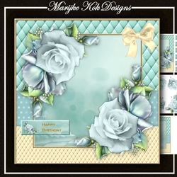 Lovely Mint Roses Mini Kit