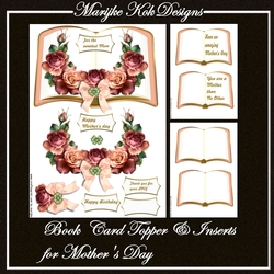 Book Card Topper Mothers day