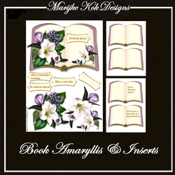 Book Card Topper Amaryllis & Insert