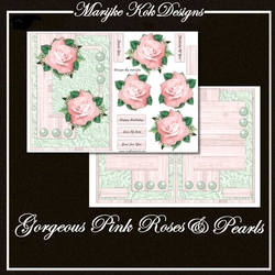 Gorgeous Pink Roses & Pearls Mini Kit