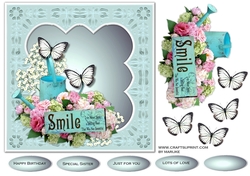 Quick Card 7x7 Spring flowers