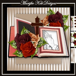 Praying Hands Sympathy Book Mini Kit