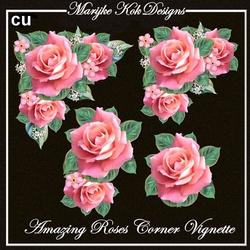 CU Amazing Roses Corner VIgnette