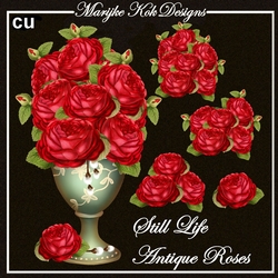 Cu Still Life Antique Roses