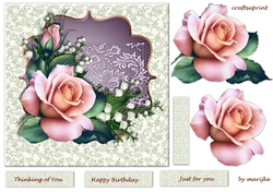 Scallop Lace Topper English Roses