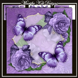 Lavender Flowers & Butterflies Mini Kit