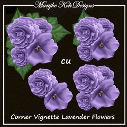 CU Corner Vignette lavender Flowers