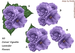 3D Lavender Flowers
