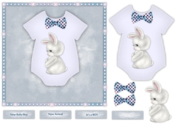New baby Boy Onesie Cute Bunny