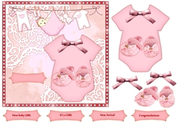 New baby Girl Onesie Cute shoes