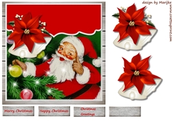 Vintage santa Envelop card